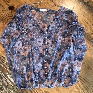 Shear blouse. Runs big for a S